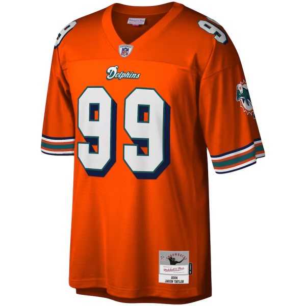 Dolphins Custom Jersey, Orange Men's, 2004 Legacy Replica Jersey