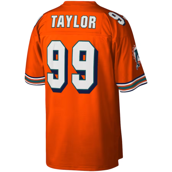 Dolphins Custom Jersey, Orange Men's, 2004 Legacy Replica Jersey