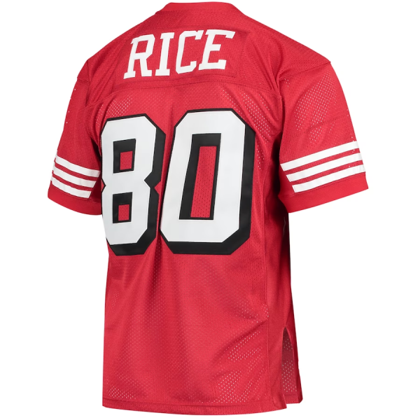 Jerry Rice Jersey, Scarlet Men's, 1994 Throwback Retired Player Jersey - Replica