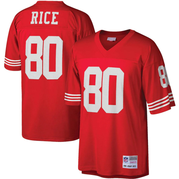 Jerry Rice Jersey, Scarlet Men's, Big & Tall 1990 Retired Player Replica Jersey