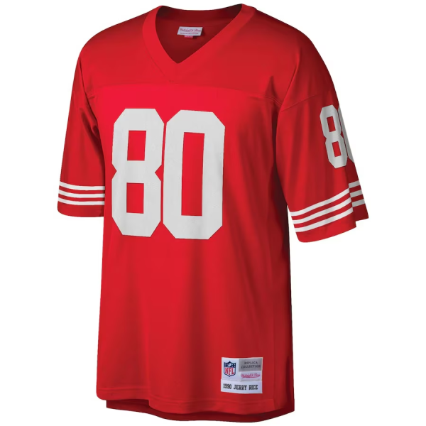 Jerry Rice Jersey, Scarlet Men's, Big & Tall 1990 Retired Player Replica Jersey