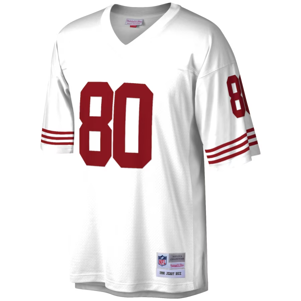 Jerry Rice Jersey, White Men's, Big & Tall 1990 Retired Player Replica Jersey