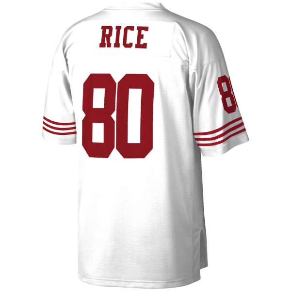 Jerry Rice Jersey, White Men's, Big & Tall 1990 Retired Player Replica Jersey