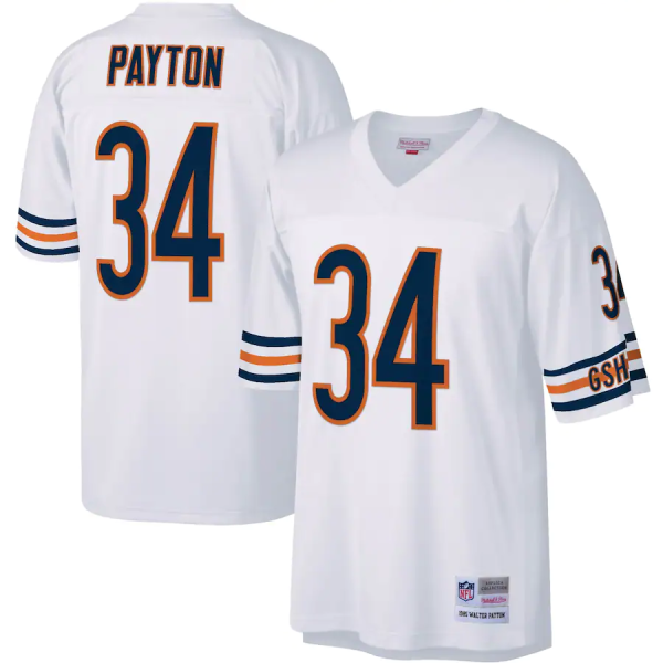 Walter Payton Jersey, White Men's, Legacy Replica Jersey