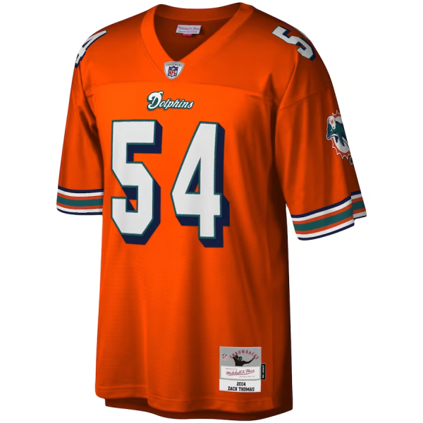 Dolphins Custom Jersey, Orange Men's, 2004 Legacy Replica Jersey