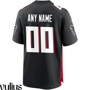 Custom Falcons Jersey, Black Men, Home Custom Game Jersey - Replica