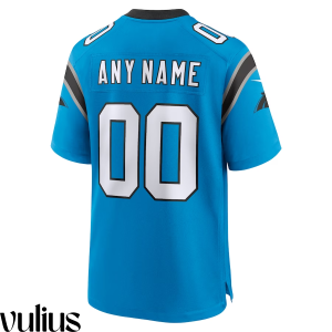 Custom Panthers Jersey, Blue Men's, Alternate Custom Game Jersey - Replica