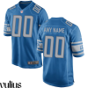 Custom Lions Jersey, Blue Men's, Home Game Custom Jersey - Replica