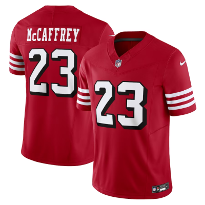 Christian Mccaffrey Jersey, Scarlet Men's, Alternate Vapor F.U.S.E. Limited Jersey - Replica