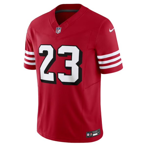 Christian Mccaffrey Jersey, Scarlet Men's, Alternate Vapor F.U.S.E. Limited Jersey - Replica