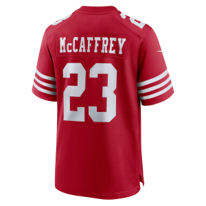 Christian Mccaffrey Jersey, Scarlet Men's, Game Player Jersey - Replica