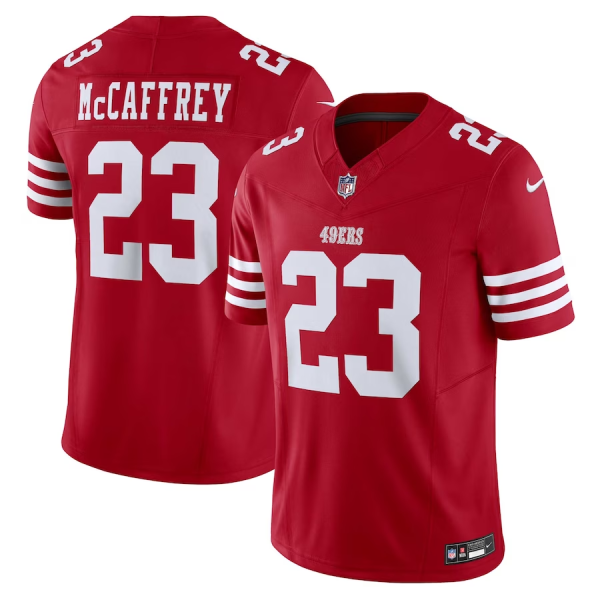 Christian Mccaffrey Jersey, Scarlet Men's, Vapor F.U.S.E. Limited Jersey - Replica