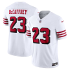 Christian Mccaffrey Jersey, White Men's, Alternate Vapor F.U.S.E. Limited Jersey - Replica