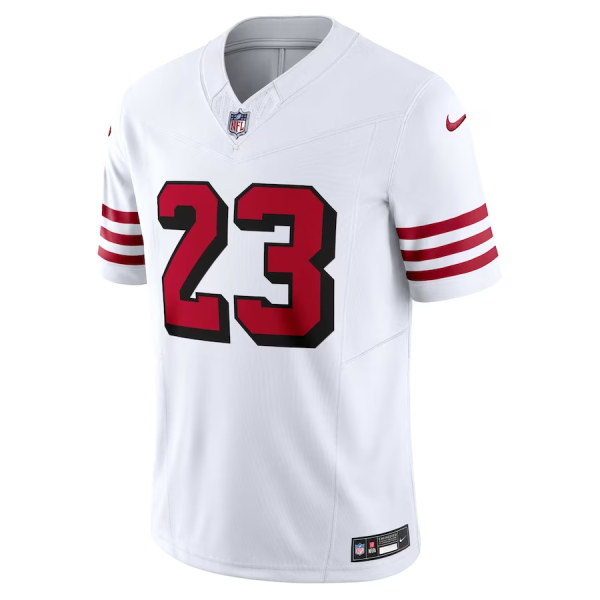 Christian Mccaffrey Jersey, White Men's, Alternate Vapor F.U.S.E. Limited Jersey - Replica