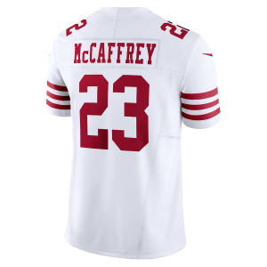 Christian Mccaffrey Jersey, White Men's, Vapor F.U.S.E. Limited Jersey - Replica