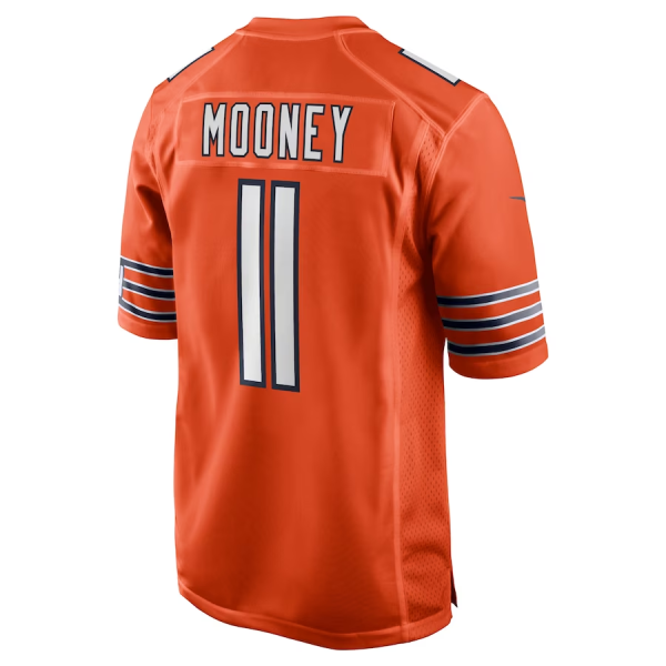 Darnell Mooney Jersey, Orange Men's, Alternate Game Player Jersey - Replica