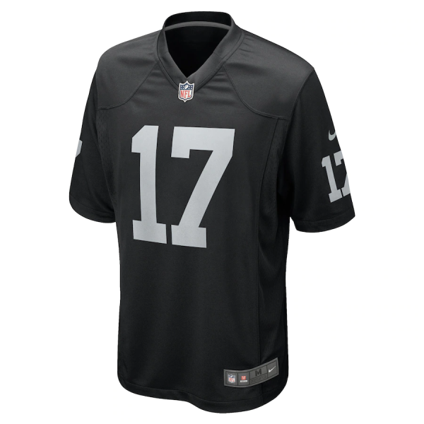 Davante Adams Jersey, Black Men's, Game Jersey - Replica