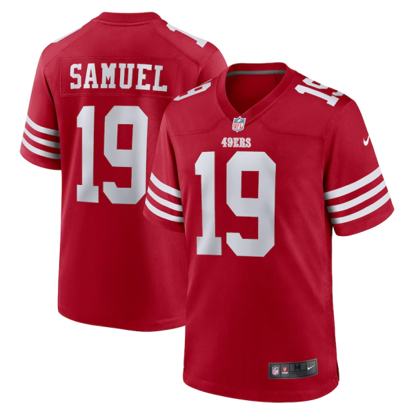 Deebo Samuel Jersey, Scarlet Men's, Player Game Jersey - Replica