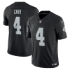 Derek Carr Jersey, Black Men's, Vapor F.U.S.E. Limited Jersey - Replica