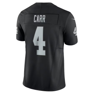 Derek Carr Jersey, Black Men's, Vapor F.U.S.E. Limited Jersey - Replica