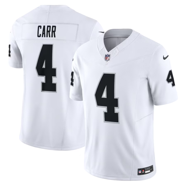 Derek Carr Jersey, White Men's, Vapor F.U.S.E. Limited Jersey - Replica