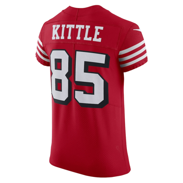 George Kittle Jersey, Scarlet Men's, Alternate Vapor Elite Jersey - Replica