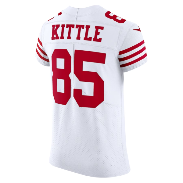 George Kittle Jersey, White Men's, Vapor Elite Jersey - Replica