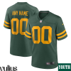 Packers Custom Jersey, Green Youth's, Alternate Game Custom Jersey - Replica