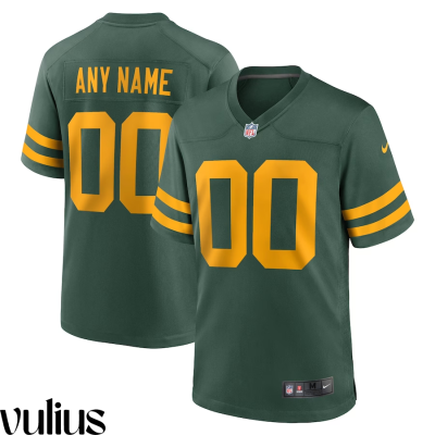 Packers Custom Jersey, Green Men's, Alternate Game Custom Jersey - Replica