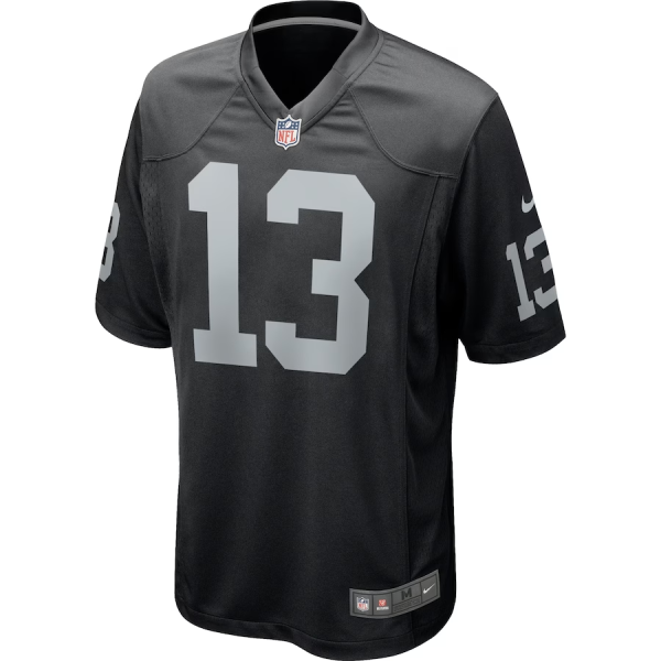 Hunter Renfrow Jersey, Black Men's, Game Player Jersey - Replica