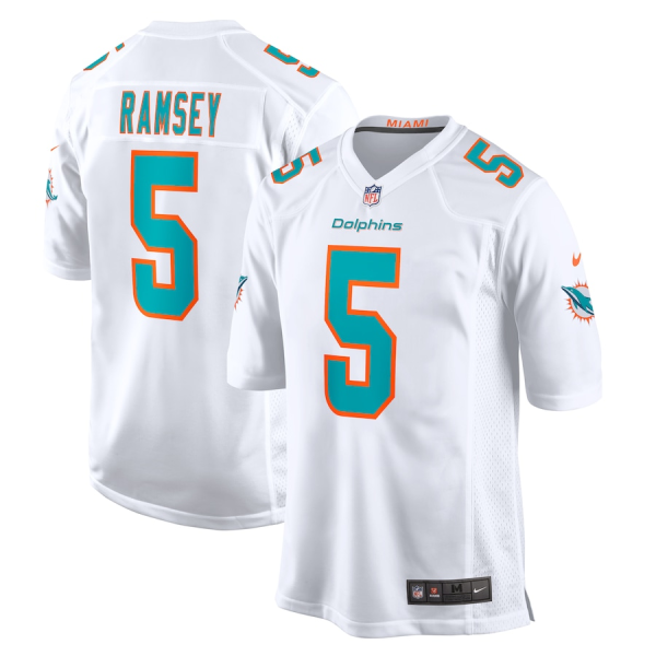 Jalen Ramsey Jersey, White Men's, Away Game Jersey - Replica