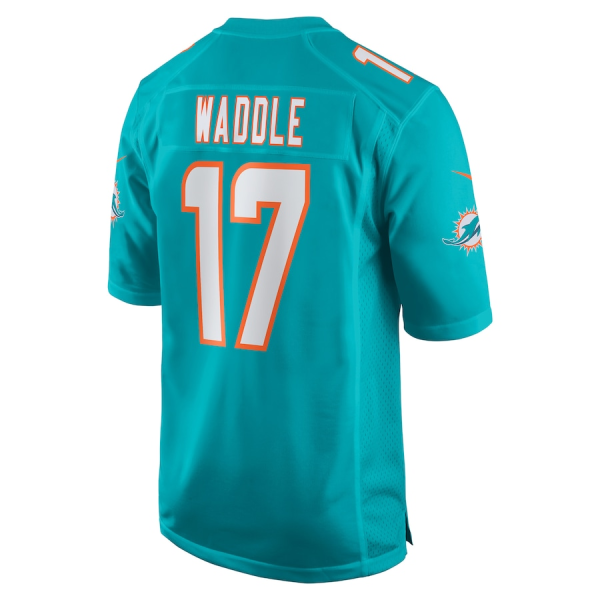 Jaylen Waddle Jersey, Aqua Men's, Game Player Jersey - Replica