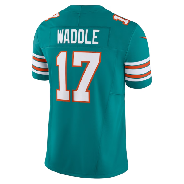 Jaylen Waddle Jersey, Aqua Men's, Vapor F.U.S.E. Limited Jersey - Replica