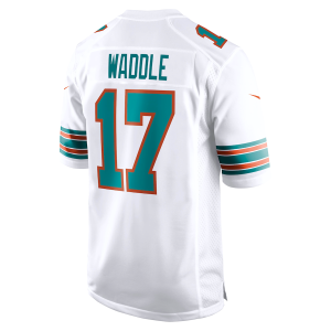 Jaylen Waddle Jersey, White Men's, Game Player Jersey - Replica