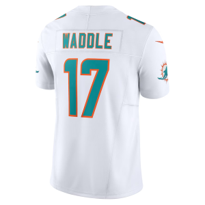 Jaylen Waddle Jersey, White Men's, Vapor F.U.S.E. Limited Jersey - Replica