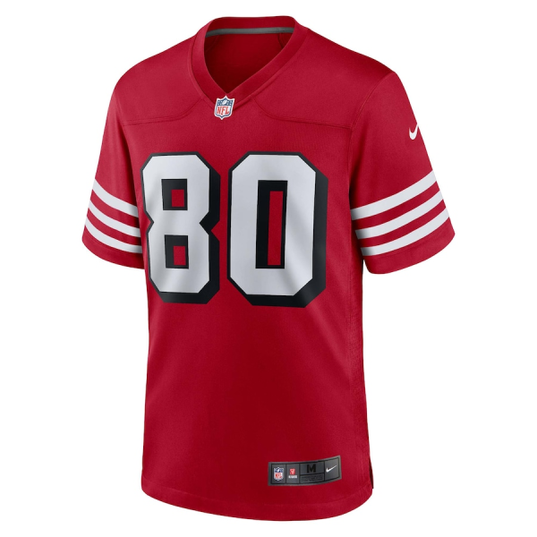 Jerry Rice Jersey, Scarlet Men's, Alternate Game Jersey - Replica