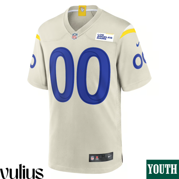 Custom Rams Jersey, Bone Youth's, Road Game Custom Jersey - Replica