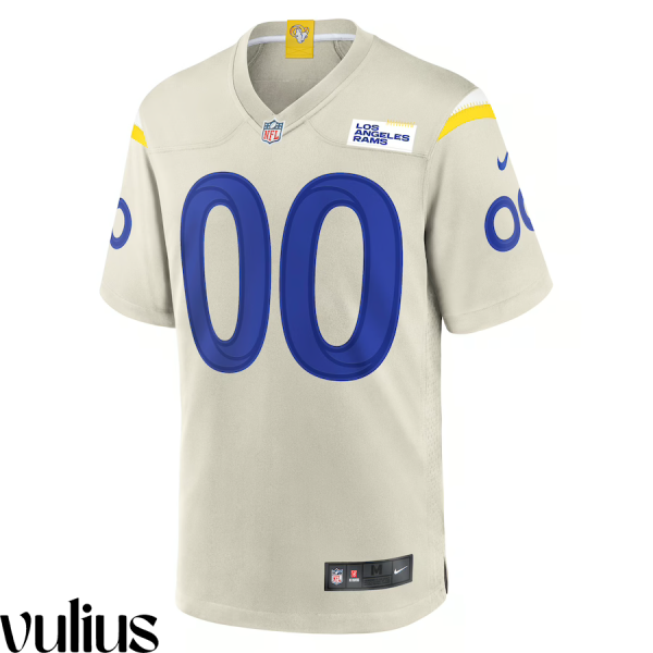 Custom Rams Jersey, Bone Men's, Road Game Custom Jersey - Replica