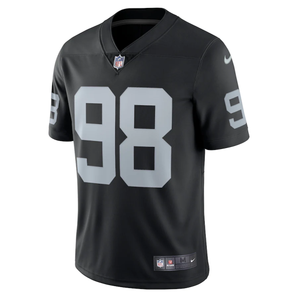 Maxx Crosby Jersey, Black Men's, Limited Jersey - Replica