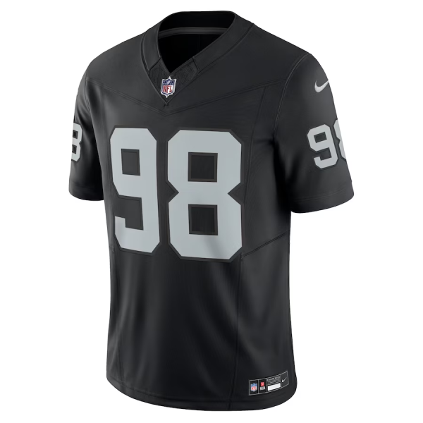 Maxx Crosby Jersey, Black Men's, Vapor F.U.S.E. Limited Jersey - Replica