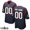 Custom Texans Jersey, Navy Men's Jersey, Home Game Jersey -