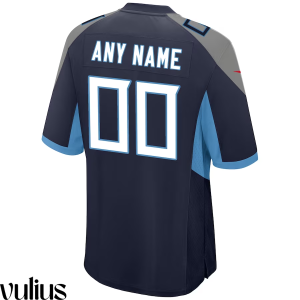 Custom Titans Jersey, Navy Men's Jersey, Home Game Jersey - Replica