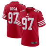 Nick Bosa Jersey, Scarlet Men's, Game Jersey - Replica