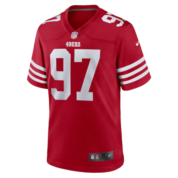 Nick Bosa Jersey, Scarlet Men's, Game Jersey - Replica