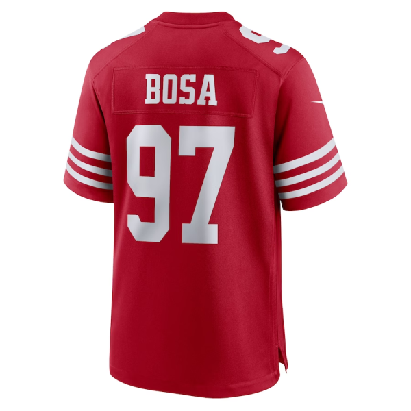 Nick Bosa Jersey, Scarlet Men's, Game Jersey - Replica