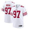 Nick Bosa Jersey, White Men's, Game Jersey - Replica