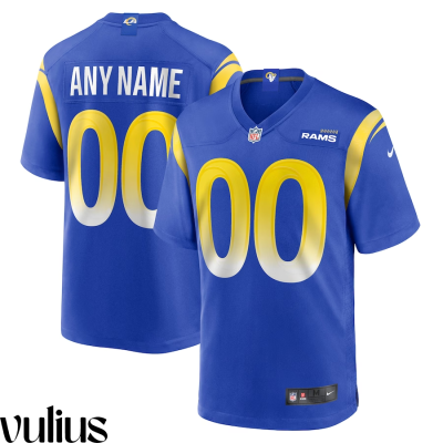 Custom Rams Jersey, Royal Men's, Home Game Custom Jersey - Replica