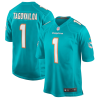 Tua Tagovailoa Jersey, Aqua Men's, Game Jersey -