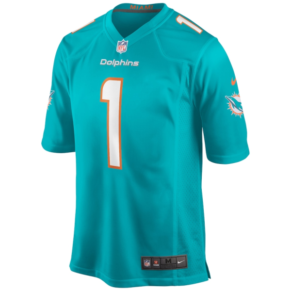 Tua Tagovailoa Jersey, Aqua Men's, Game Jersey -