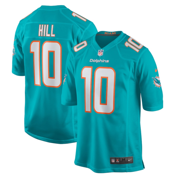 Tyreek Hill Jersey, Aqua Men's, Game Jersey - Replica